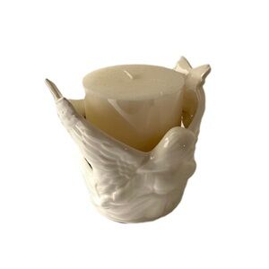 White Angel Candle Holder
